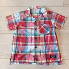 BREEZE 半袖チェックシャツ 130