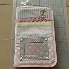 うさぎ刺繍 ピンク系　母子手帳ケース　新品未使用保管品