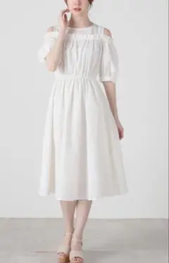 Honeys　オフショルダー半袖ワンピース Sコルザ C・O・L・Z・A
