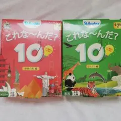 【新品】これな〜んだ？　10 カードゲーム　どうぶつ編 & 世界の町編