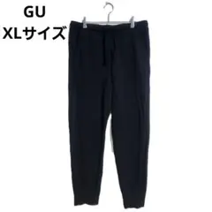GU スウェットパンツ ブラック XLサイズ ウエストゴム仕様 裏毛