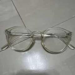 クリアメガネ　ウェリントン