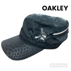 オークリー OAKLEY ゴルフ ファスナー キャップ スカル 総柄 帽子