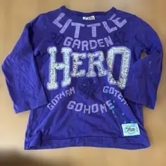 ゴッサム　Little HERO 長袖カットソー 七分袖　紫