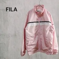 【フィラ】レディースジャンパー　長袖ピンク　Mシャカシャカ　スポーツ　カジュアル