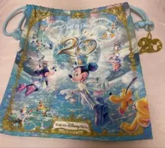 ディズニーシー20周年　タイムトゥシャイン　巾着