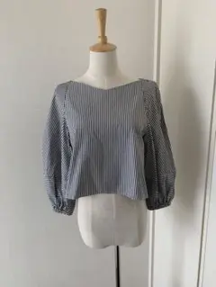 tibi バルーン七分袖ブラウス