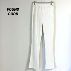 FOUND GOOD パンツ　カジュアル　ストレッチ　リブ　総ゴム　L