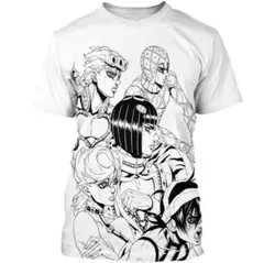 月末セール★新品メンズ Tシャツ 第５部 黄金の風 ホワイト Mサイズ ジョジョ