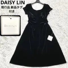 現行✨新品タグ付　DAISY LIN Taylor Dress ベロア 黒　40