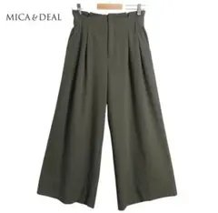 MICA & DEAL ワイドパンツ 36 オリーブ イージーパンツ S