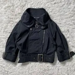 美品】バーバリーブルーレーベル　ジャケット　ベルト付き　ショート丈　ブルゾン　M