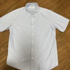 UNIQLO 半袖シャツ ライトブルー XL
