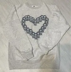 【美品】　ARAKI ハート型顔　スウェット　Mサイズ　グレー