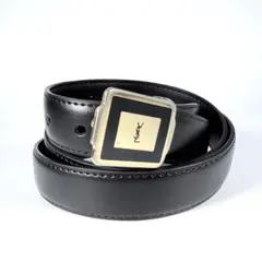 【良品】Yves Saint Laurent カサンドラバックル　ベルト　YSL