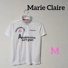 Marie Claire　マリクレール　レディース　ゴルフウェア　半袖　白　M