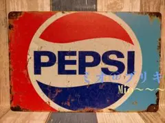 ブリキ看板 ペプシ コーラ Pepsi レトロ プレート C518