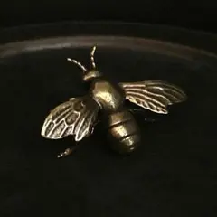 139 真鍮 置物 ハチ 蜂 ビンテージ 風水 開運 金運 グッズ 昆虫 リアル