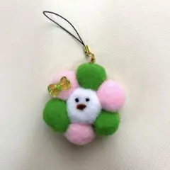フェルトボール　ストラップ