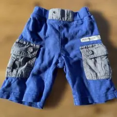 MOUJONJON 青 カーゴパンツ