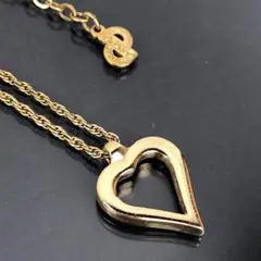 ディオール Dior ハート ゴールド ネックレス
