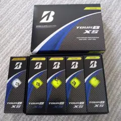 ブリヂストンTOUR B XS（イエロー）1ダースと1スリーブ(ホワイト）