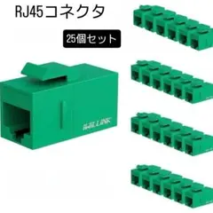RJ45 Cat6 キーストーンカプラー LAN ケーブル用コネクタ 25個