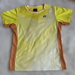 YONEX バドミントン　ゲームシャツ イエロー/オレンジ サイズL