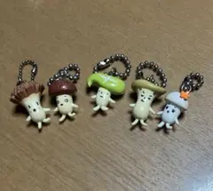 ホクトきのこキャラクター ストラップ 5個セット