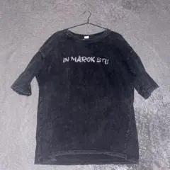 オーバーサイズ ブラック Tシャツ IN MAROK STU