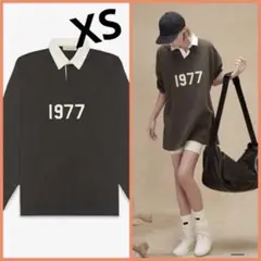 ★Essentials 1977 rugby ラグビーシャツ オフブラックXS