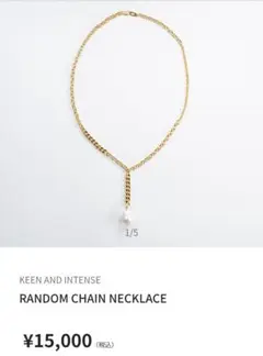 KEEN AND INTENSE RANDOM CHAIN NECKLACE