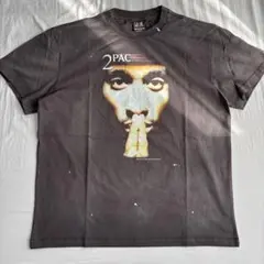 2PAC クロス プリント SAINT Mxxxxxx レア Tシャツ Lサイズ