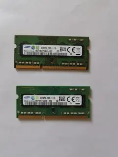 Samsung DDR3 PC3L-12800S 4GB ノート用メモリ ２枚
