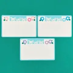 蝶と朝顔のミニメッセージカード　 6枚　クラフトパンチ　ハンドメイド