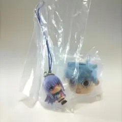 銀魂 かぶりものマスコット ストラップ 猿飛あやめ+初号機