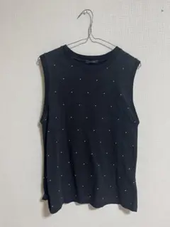 jeanasis スタッズ ノースリーブ