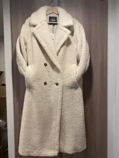 ZARA 今季完売品 新品 フェイクボアコート