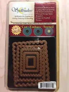 Spellbinders SCALLOP RECTANGLES★フレーム