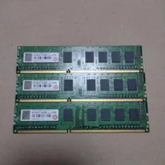 Transcend DDR3メモリ 2GB x 3枚 デスクトップ用 DIMM