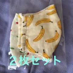 ハンドメイド　コットンガーゼマスク2枚セット