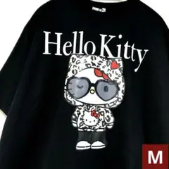 【新品 M】サンリオ　ハローキティ　ヒョウ柄　サングラス　アクキーつき　Ｔシャツ