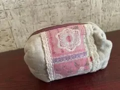 ハンドメイド　ポーチ　キャラメルポーチ　小物入れ　化粧ポーチ　ファスナーポーチ