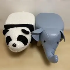 アニマルスツール パンダ・ゾウセット