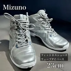 【美品】Mizuno ウエーブダンス シルバー ハイカット K1GF2272