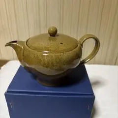 練形ポット 茶 陶器製 ブラウン