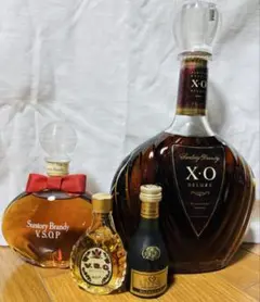 DE LUZE XO コニャック ミニボトル付き　値下げしました。 ヘネシー Hennessy XO 金キャップ グリーンボトル コニャック