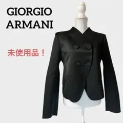 GIORGIO ARMANI ノーカラーダブルジャケット サイドベンツ 本切羽