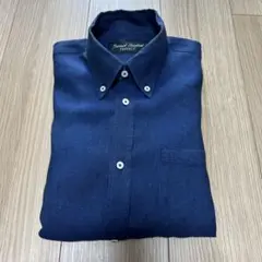 [Journal Standard]ネイビー リネン 夏秋長袖シャツ Mサイズ