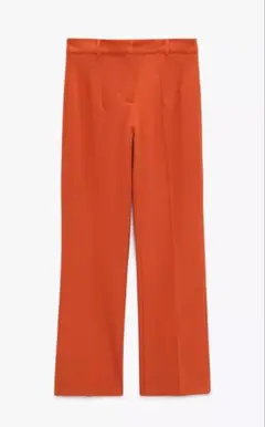 ZARA ザラ ミニフレア パンツ オレンジ